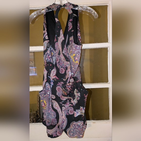 Express Black And Paisley Romper - Picture 1 of 3